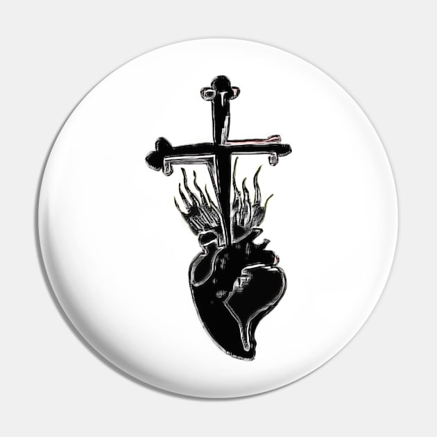 Sacred Heart Pin by L'Appel du Vide Designs by Danielle Canonico