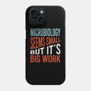 Microbiology Seems Small But It's Big Work Phone Case