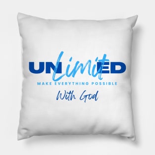 Unlimited Possibilities with God Pillow