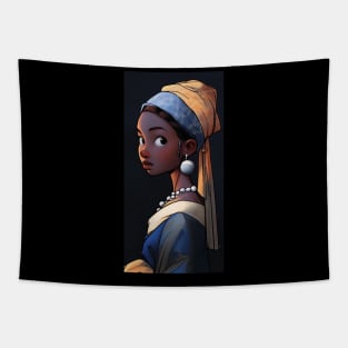 Girl with Earring Tapestry