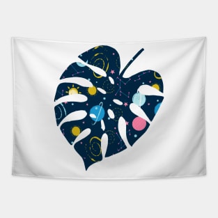 Monstera Universe Tapestry