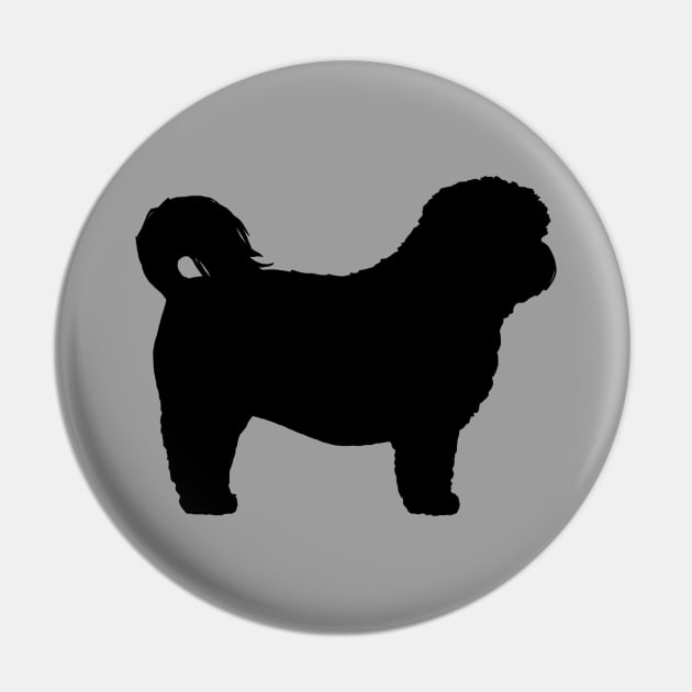 Black Shih Tzu Silhouette Pin by Coffee Squirrel