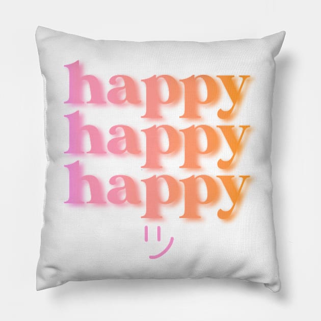 happy Pillow by nicolecella98