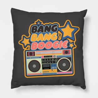 Bang Bang Boogie - Boombox - Ghettoblaster - Pop Art Design Pillow