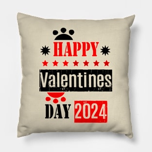 Happy Valentines Day 2024 Pillow