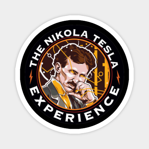 Visionary Nikola Tesla JRE Parody Logo - Nikola Tesla - Magnet | TeePublic Visionary Nikola Tesla JRE Parody Logo - Nikola Tesla - Magnet | TeePublic