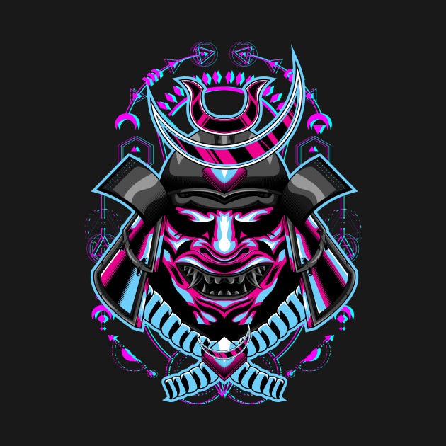 samurai mask by SHINIGAMII