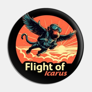 Flight of Icarus Iron Maiden monkey Pin