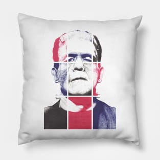 Frankenstein's Monster, A ball point pen portrait. Pillow