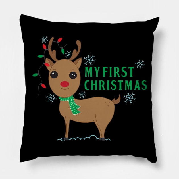 My First Christmas Pillow by novaya