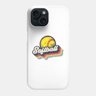Retro Softball Shirt Softball Phone Case