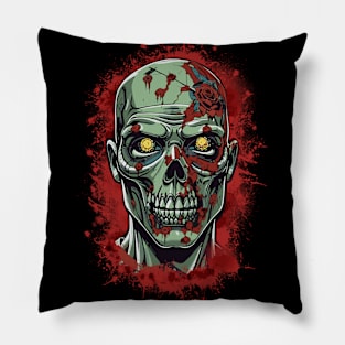 Zombie and Rose Pillow