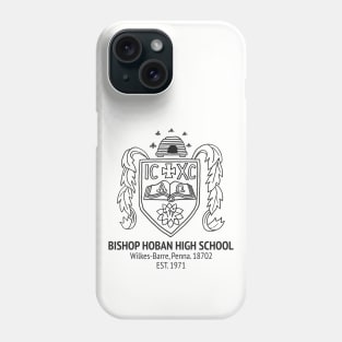 1970s Bishop Hoban High School Logo Recreation (BLACK) Phone Case