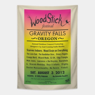 Woodstick Festival poster Tapestry