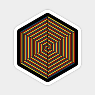 Retro Hex Magnet