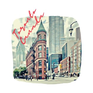 Toronto Canada Downtown Painting T-Shirt