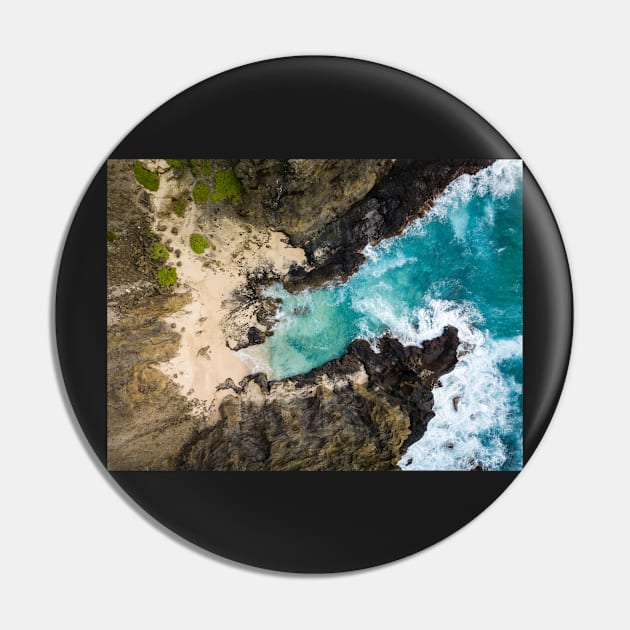 Aerial Rocky Seascape Pin by mcdonojj