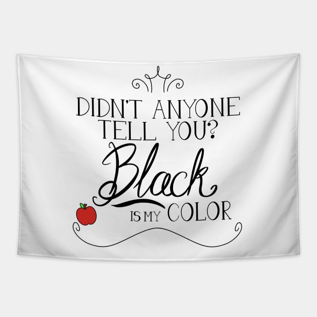 Black is my color Tapestry by rainilyahead