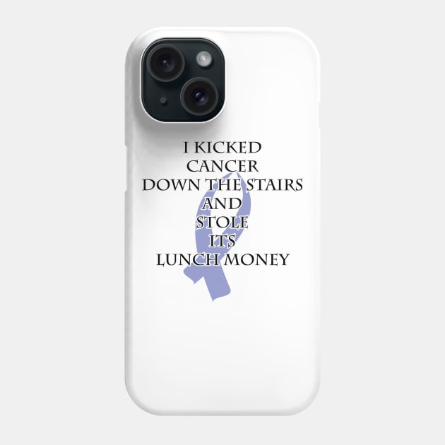 Cancer Bully (Periwinkle Ribbon) Phone Case by BlakCircleGirl