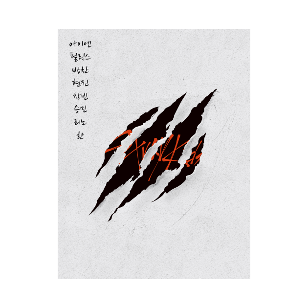 SKZ Scars with members Names Light Stray Kids TShirt TeePublic