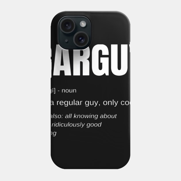 Funny Car Guy T-shirt Gift Car Guy Definition Phone Case by rebadel