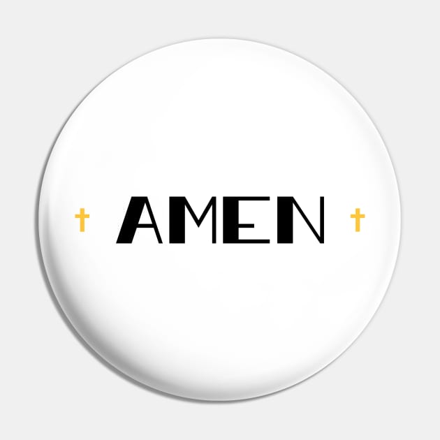 Amen Cross Pin by TheMoodyDecor