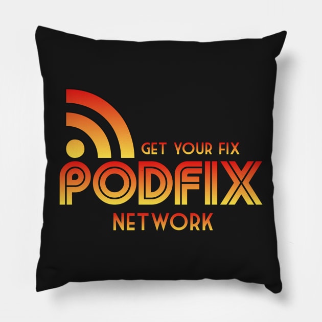 Podfix Logo Orange/Yellow Pillow by PodFix