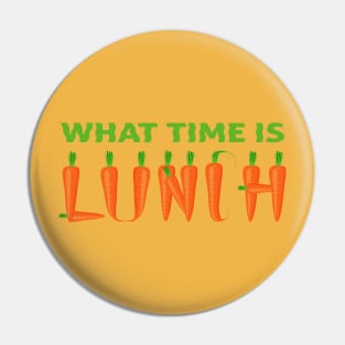 What time is lunch with carrots. Pin