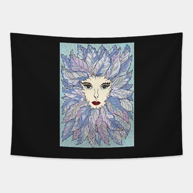 Green Lady - Winter Tapestry by lottibrown