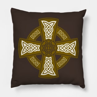 Celtic High Cross Decorative Knotwork 7 Pillow