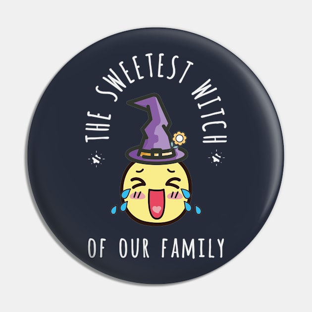 The Sweetest Witch Dark Version Halloween Evergreen Pin by 3dozecreations