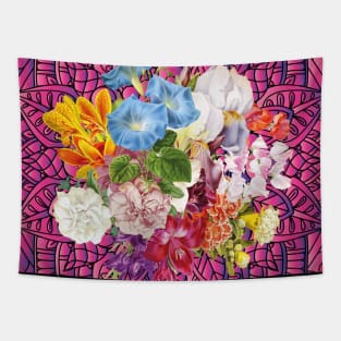 Flowers Mandala Tapestry