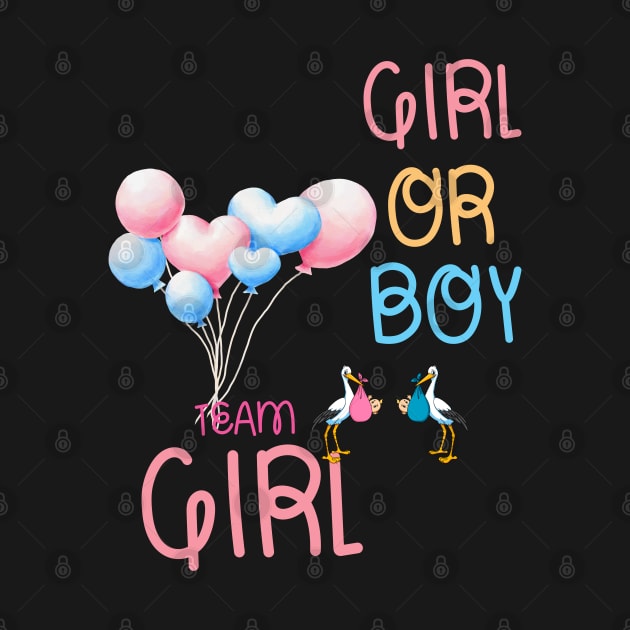 Boy or Girl, Team Girl by Lili's Designs