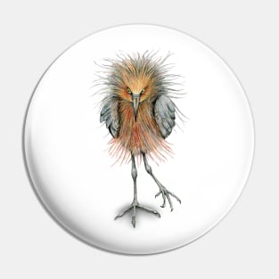 Reddish egret Pin