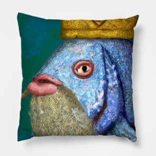 Fish with a Crown Pillow