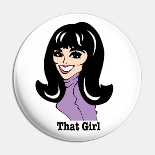 Marlo Thomas That Girl Classic Television Actress Career Woman Pin