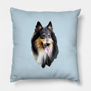 Rough Collie Tri Pillow