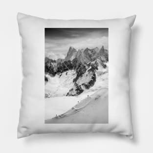 Chamonix Aiguille du Midi Mont Blanc Massif France Pillow