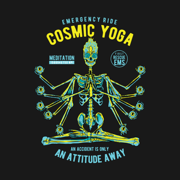 Cosmic Yoga Skull by TOKEBI