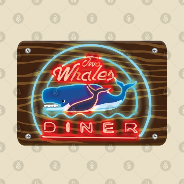 Two Whales Diner by AnnSaltyPaw