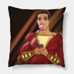 Shazam! Superhero from DC comics in anime style Pillow