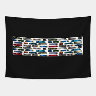 Diesel Locomotive Print Tapestry