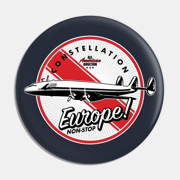 Constellation Airliner Patch Pin by TCP