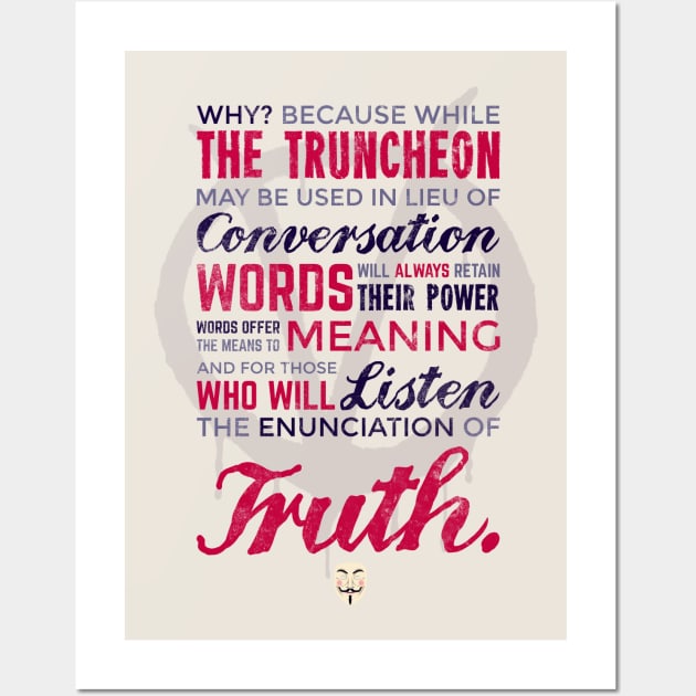 Enunciation of Truth // Comic, Anarchy, Revolution, Anonymous - V 