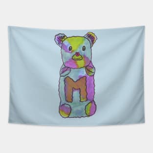 Gummy Bear Contemporary Sketch Tapestry