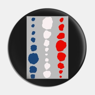 Modern abstract organic polka dots in red, white and blue -independence day Pin