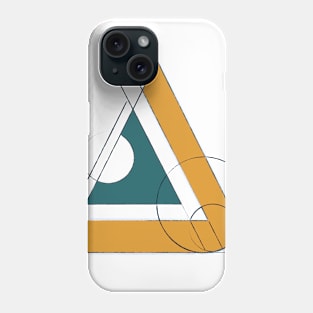 Mid century modern abstract geometric Phone Case