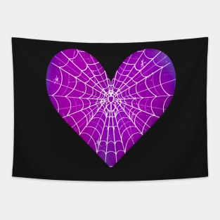 Spider Web Heart V33 Tapestry