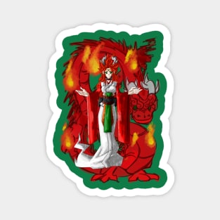 Dragonlady Fire Magnet