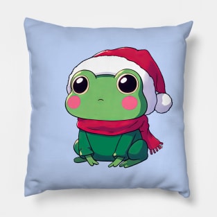 Cute Christmas Frog Pillow